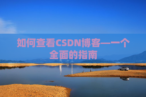 如何查看CSDN博客—一个全面的指南
